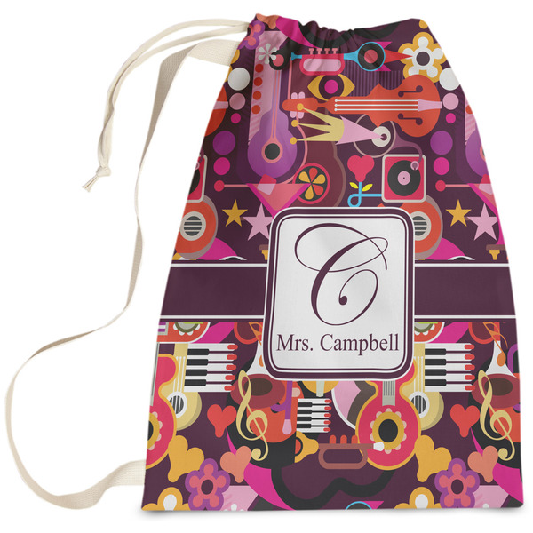 Custom Abstract Music Laundry Bag (Personalized)