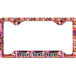 Abstract Music License Plate Frame - Style C (Personalized)