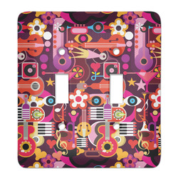 Abstract Music Light Switch Cover (2 Toggle Plate)