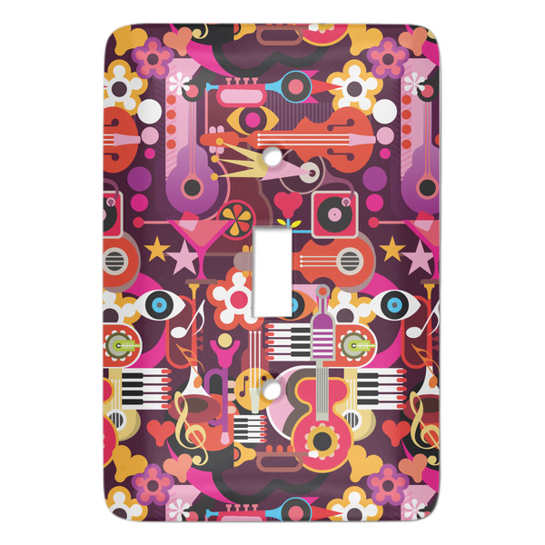 Custom Abstract Music Light Switch Cover (Single Toggle)