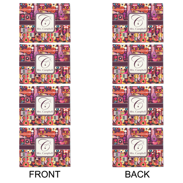 Abstract Music Linen Placemat - APPROVAL Set of 4 (double sided)