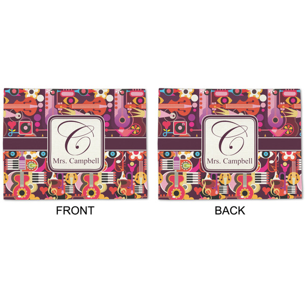 Abstract Music Linen Placemat - APPROVAL (double sided)