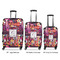 Abstract Music Luggage Bags all sizes - With Handle