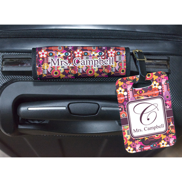 Abstract Music Luggage Wrap & Tag