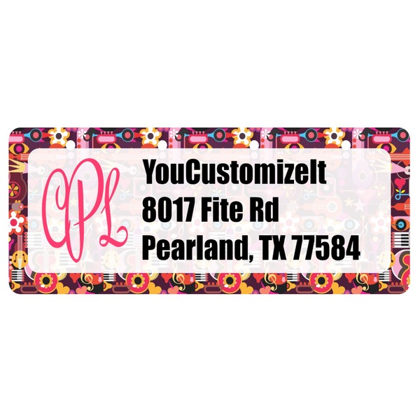 Custom Abstract Music Return Address Labels (Personalized)