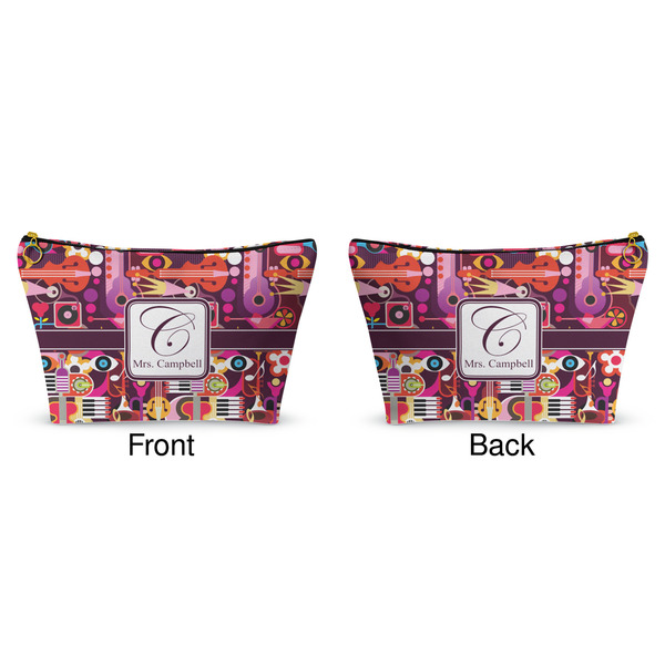 Abstract Music Makeup Bag Approval
