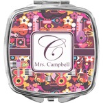 Abstract Music Compact Makeup Mirror (Personalized)