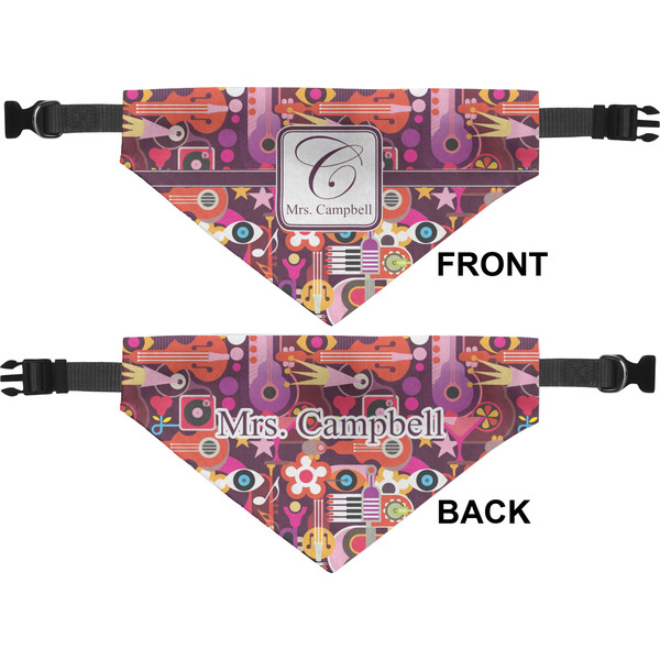 Abstract Music Medium Dog Bandana Approval