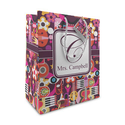 Abstract Music Medium Gift Bag (Personalized)