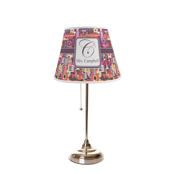 Abstract Music Poly Film Empire Lampshade - On Stand