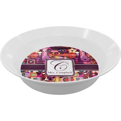 Abstract Music Melamine Bowl - 12 oz (Personalized)