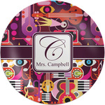 Abstract Music Melamine Plate (Personalized)
