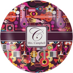 Abstract Music Melamine Plate (Personalized)