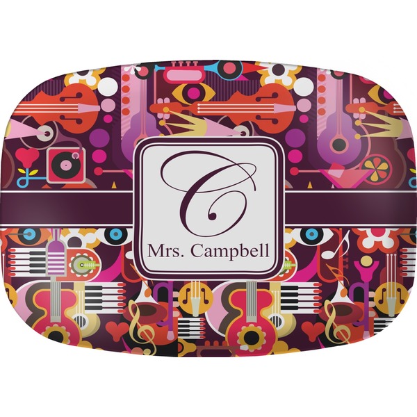 Custom Abstract Music Melamine Platter (Personalized)