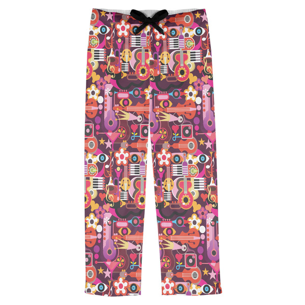 Custom Abstract Music Mens Pajama Pants - 2XL