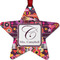 Abstract Music Metal Star Ornament - Front