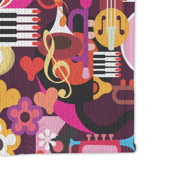 Abstract Music Microfiber Dish Rag - DETAIL