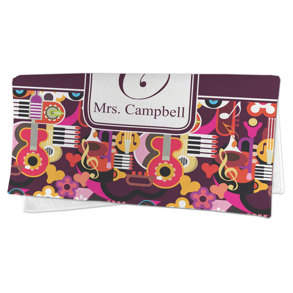 Abstract Music Microfiber Dish Rag - FOLDED (half)