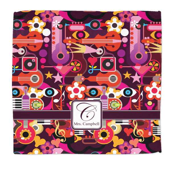 Custom Abstract Music Microfiber Dish Rag (Personalized)