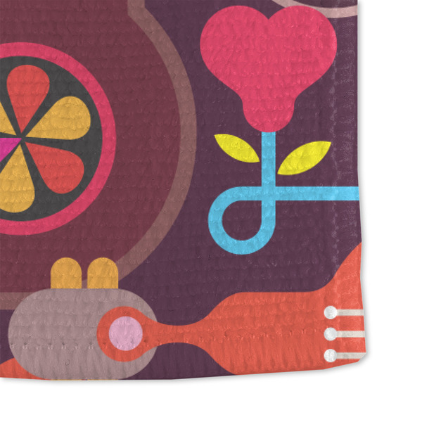 Abstract Music Microfiber Dish Towel - DETAIL