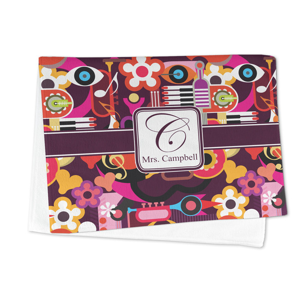 Abstract Music Microfiber Dish Towel - FOLDED HALF