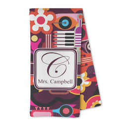 Abstract Music Kitchen Towel - Microfiber (Personalized)