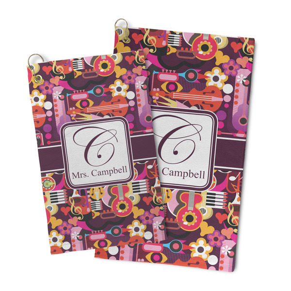 Abstract Music Microfiber Golf Towel - PARENT/MAIN