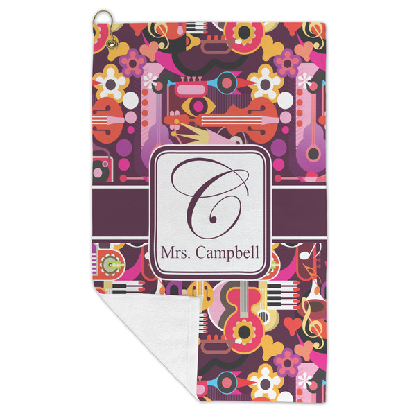Abstract Music Microfiber Golf Towels - FOLD