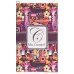 Abstract Music Microfiber Golf Towel (Personalized)