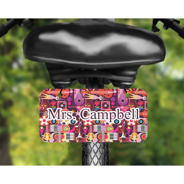 Abstract Music Mini License Plate on Bicycle - LIFESTYLE Two holes