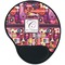 Abstract Music Mouse Pad with Wrist Support - Main
