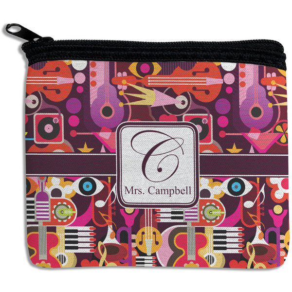 Custom Abstract Music Rectangular Coin Purse (Personalized)