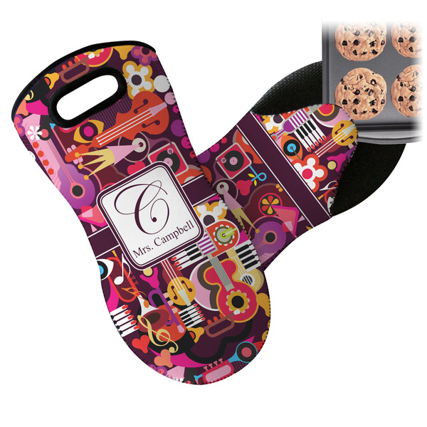 Abstract Music Neoprene Oven Mitt