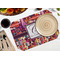 Abstract Music Octagon Placemat - Single front (LIFESTYLE) Flatlay