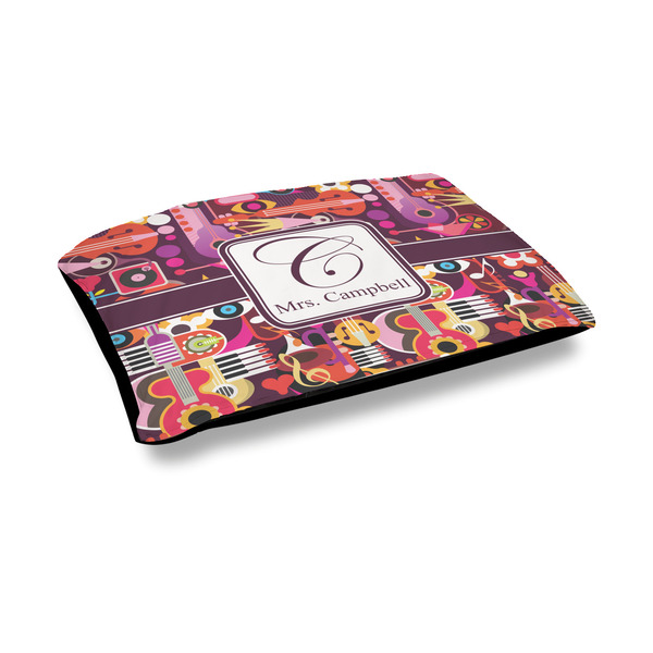 Custom Abstract Music Outdoor Dog Bed - Medium (Personalized)