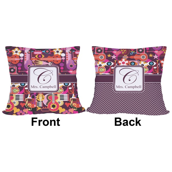Abstract Music Outdoor Pillow - 20x20