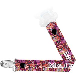 Abstract Music Pacifier Clip (Personalized)