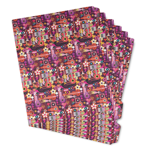 Custom Abstract Music Binder Tab Divider - Set of 6 (Personalized)