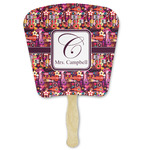 Abstract Music Paper Fan (Personalized)