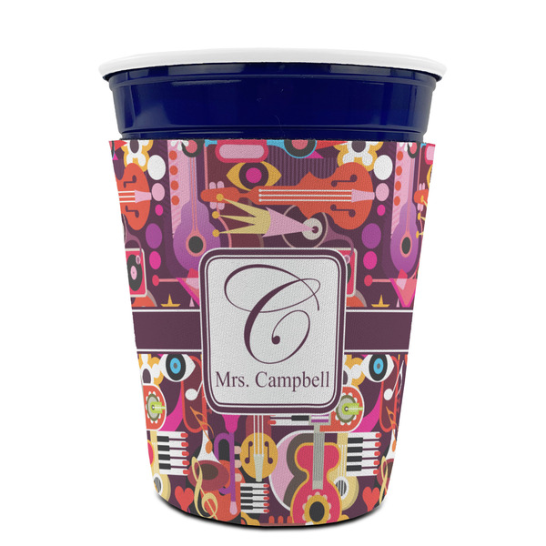 Abstract Music Party Cup Sleeves - without bottom - FRONT (on cup)