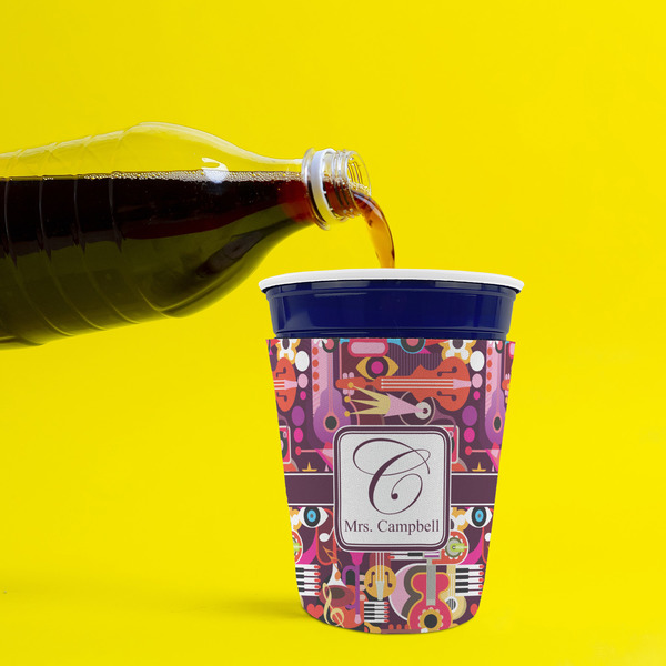 Abstract Music Party Cup Sleeves - without bottom - Lifestyle