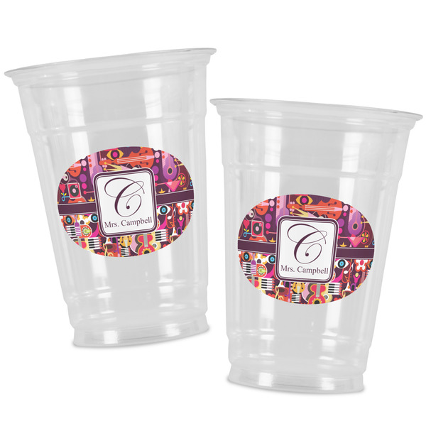 Abstract Music Party Cups - 16oz - Alt View