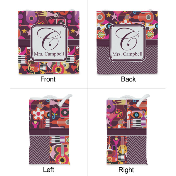 Abstract Music Party Favor Gift Bag - Matte - Approval