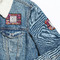 Abstract Music Patches Lifestyle Jean Jacket Detail
