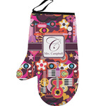 Abstract Music Left Oven Mitt (Personalized)