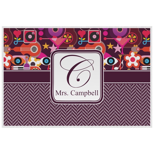 Abstract Music Personalized Placemat (Back)