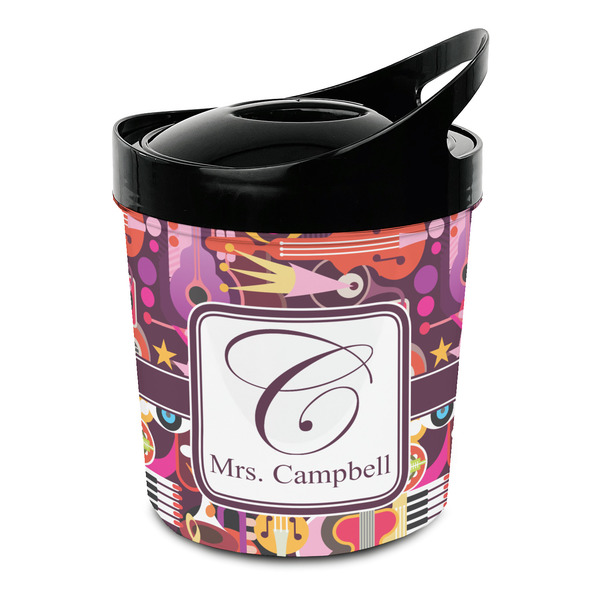 Custom Abstract Music Plastic Ice Bucket (Personalized)