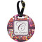 Abstract Music Personalized Round Luggage Tag