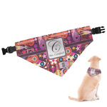 Abstract Music Dog Bandana - Large (Personalized)