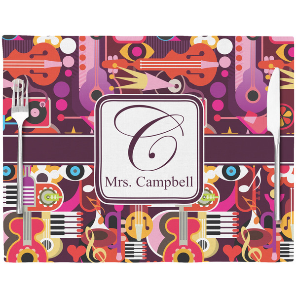 Abstract Music Placemat with Props